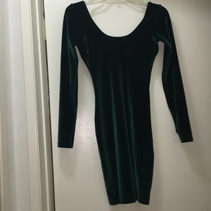 American Apparel Velvet Bodycon Mini Dress